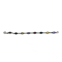 Load image into Gallery viewer, Nicky Butler SS Amethyst Multi Gem Marquise Line Bracelet