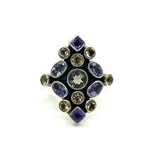 Load image into Gallery viewer, Nicky Butler SS Citrine Multi Gem Cluster Ring