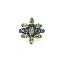 Load image into Gallery viewer, Nicky Butler SS Peridot Multi Gem Ring