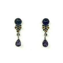 Load image into Gallery viewer, Nicky Butler SS Amethyst Multi Gem Drop Earrings