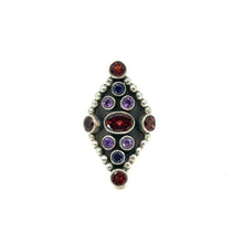 Load image into Gallery viewer, Nicky Butler SS Garnet Multi Gem Marquise Ring
