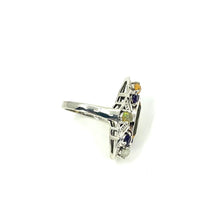 Load image into Gallery viewer, Nicky Butler SS Citrine Multi Gem Marquise Ribbon Ring