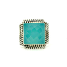 Load image into Gallery viewer, Nicky Butler SS Aqua Chalcedony Gem Square Ring