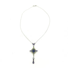 Load image into Gallery viewer, Nicky Butler SS Amethyst Gem Pear Drop Necklace