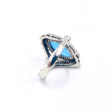 Load image into Gallery viewer, Nicky Butler SS Ocean Blue Quartz Multi Gem Marquise Ring