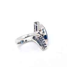 Load image into Gallery viewer, Nicky Butler SS Ocean Blue Quartz Multi Gem Marquise Ring