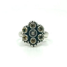 Load image into Gallery viewer, Nicky Butler SS Citrine Multi Gem Flower Ring