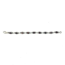Load image into Gallery viewer, Nicky Butler SS 6.25" Garnet Gemstone Bracelet