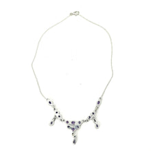 Load image into Gallery viewer, Nicky Butler SS Amethyst Gemstone Drop Necklace