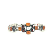 Load image into Gallery viewer, Nicky Butler SS Carnelian Multi Gem Deco Bracelet