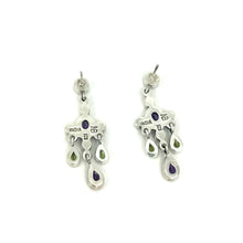 Load image into Gallery viewer, Nicky Butler SS Amethyst Multi Gem Drop Earrings