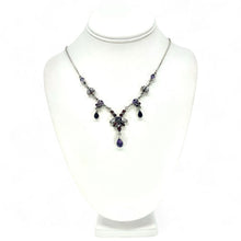 Load image into Gallery viewer, Nicky Butler SS Amethyst Multi Gem Drop Necklace