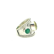 Load image into Gallery viewer, Nicky Butler SS Lemon Quartz Multi Gem Band Ring