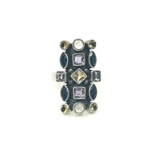 Load image into Gallery viewer, Nicky Butler SS Amethyst Multi Gem Shield Ring