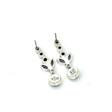 Load image into Gallery viewer, Nicky Butler SS Amethyst Cabochon Multi Gem Earrings
