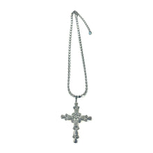 Load image into Gallery viewer, Nicky Butler Fashion Lemon Yellow &amp; Multi Crystal Cross Necklace