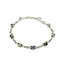 Load image into Gallery viewer, Nicky Butler SS Peridot Multi Gemstone Line Bracelet