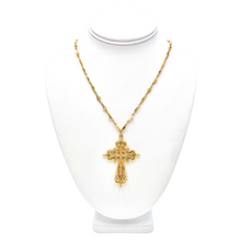Load image into Gallery viewer, Nicky Butler Fashion Gold-Tone Renaissance Cross Necklace