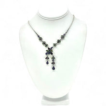 Load image into Gallery viewer, Nicky Butler SS Amethyst Multi Gem Chandelier Drop Necklace