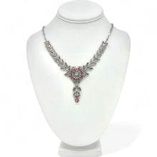 Load image into Gallery viewer, Nicky Butler Fashion Pink &amp; Multi Crystal Flower Drop Necklace