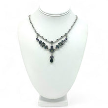 Load image into Gallery viewer, Nicky Butler SS Garnet Multi Gemstone Layered Flower Necklace