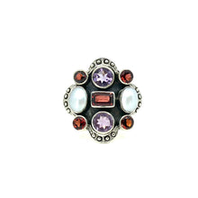Load image into Gallery viewer, Nicky Butler SS Garnet Multi Gem Ring