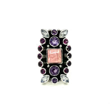 Load image into Gallery viewer, Nicky Butler SS Rhodochrosite Multi Gem Ring