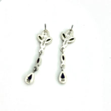 Load image into Gallery viewer, Nicky Butler SS Amethyst Multi Gem Pear Drop Earrings