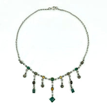 Load image into Gallery viewer, Nicky Butler SS Eilat Multi Gem Chandelier Drop Necklace