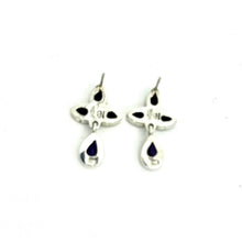 Load image into Gallery viewer, Nicky Butler SS Amethyst Multi Gem Pear Drop Earrings
