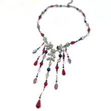 Load image into Gallery viewer, Nicky Butler Fashion Red &amp; Multi Crystal &amp; Rhinestone Chandelier Drop Necklace