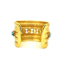 Load image into Gallery viewer, Nicky Butler Fashion Gold-Tone Wide Crystal Egyptian Cobra Cuff