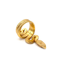 Load image into Gallery viewer, Nicky Butler Fashion Gold-Tone Serpent Knuckle Ring