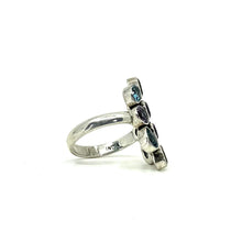 Load image into Gallery viewer, Nicky Butler SS Amethyst Multi Gem Cluster Ring