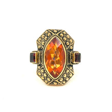 Load image into Gallery viewer, Nicky Butler Bronze Honey Quartz Multi Gem Marquise Ring