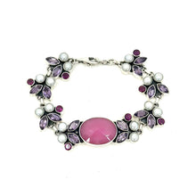 Load image into Gallery viewer, Nicky Butler SS Rose Pink Chalcedony Multi Gem Bracelet
