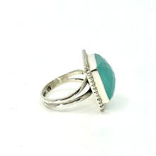 Load image into Gallery viewer, Nicky Butler SS Aqua Chalcedony Gem Square Ring
