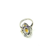 Load image into Gallery viewer, Nicky Butler SS Citrine Multi Gem Marquise Ribbon Ring