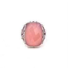 Load image into Gallery viewer, Nicky Butler SS Pink Chalcedony Gem Cushion Ring