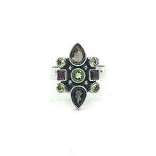 Load image into Gallery viewer, Nicky Butler SS Smokey Quartz Multi Gem Ring
