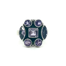 Load image into Gallery viewer, Nicky Butler SS Amethyst Gemstone Shapes Ring