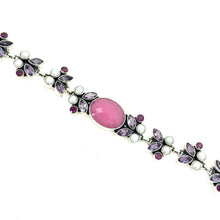 Load image into Gallery viewer, Nicky Butler SS Rose Pink Chalcedony Multi Gem Bracelet