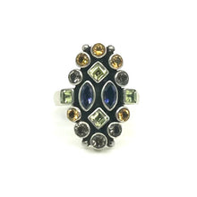 Load image into Gallery viewer, Nicky Butler SS Iolite Multi Gem Ring