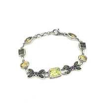 Load image into Gallery viewer, Nicky Butler SS Lemon Quartz Multi Gem Bracelet