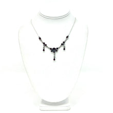 Load image into Gallery viewer, Nicky Butler SS Garnet Gemstone Drop Necklace