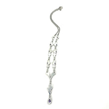 Load image into Gallery viewer, Nicky Butler SS Amethyst Multi Gem Pear Drop Necklace