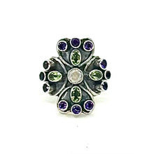 Load image into Gallery viewer, Nicky Butler SS Moonstone Multi Gem Ring