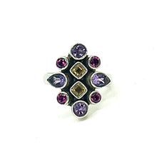 Load image into Gallery viewer, Nicky Butler SS Amethyst Multi Gem Ring