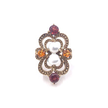 Load image into Gallery viewer, Nicky Butler Bronze Freshwater Pearl Multi Gem Ring