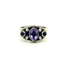 Load image into Gallery viewer, Nicky Butler SS Amethsyt Oval Gem Band Ring